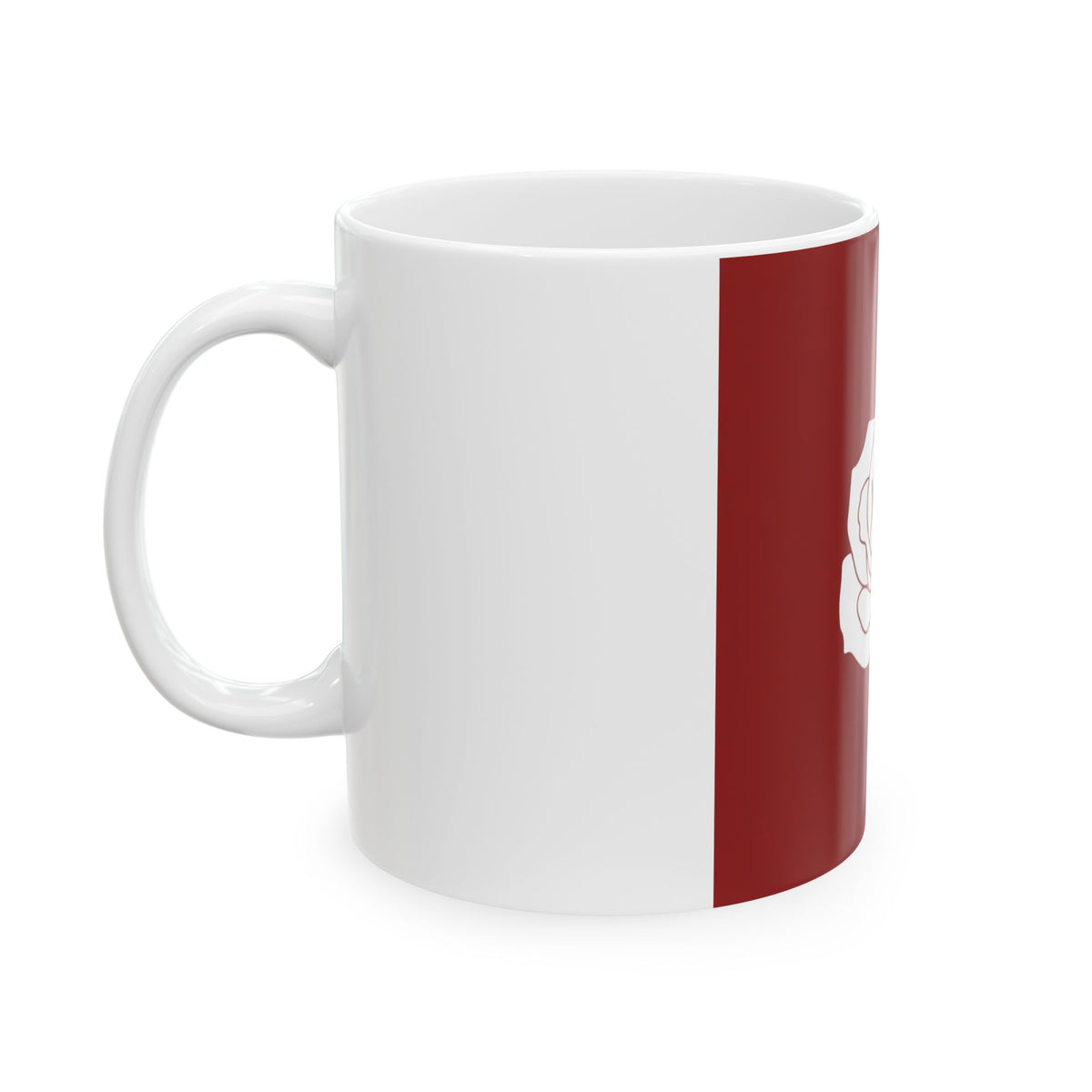 Rose Flower Ceramic Mug