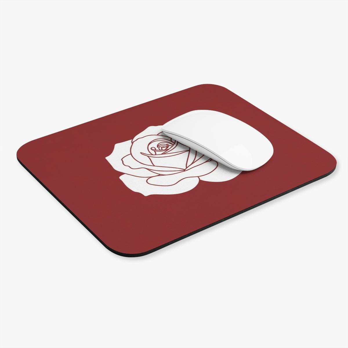 Rose Illustration Rectangle Mouse Pad