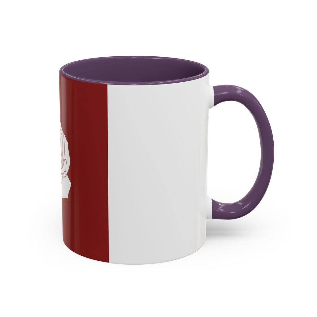 Red Rose Accent Coffee Mug