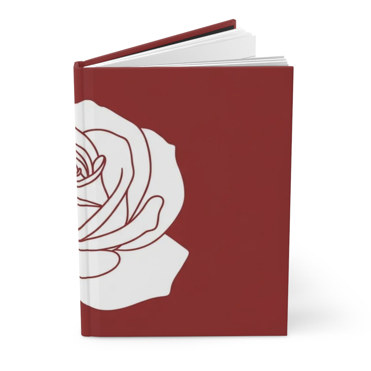 Red Rose Hardcover Journal
