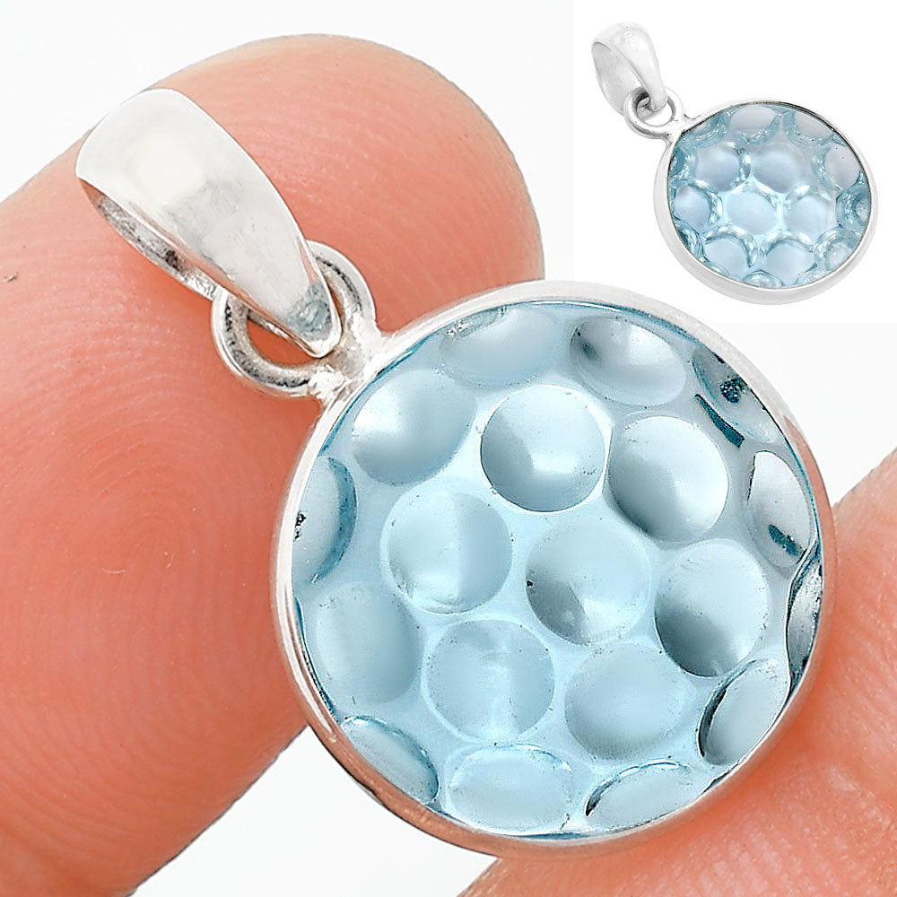 Fancy Cut Premium Sky Blue Topaz Pendant P-1001 13-EP10052