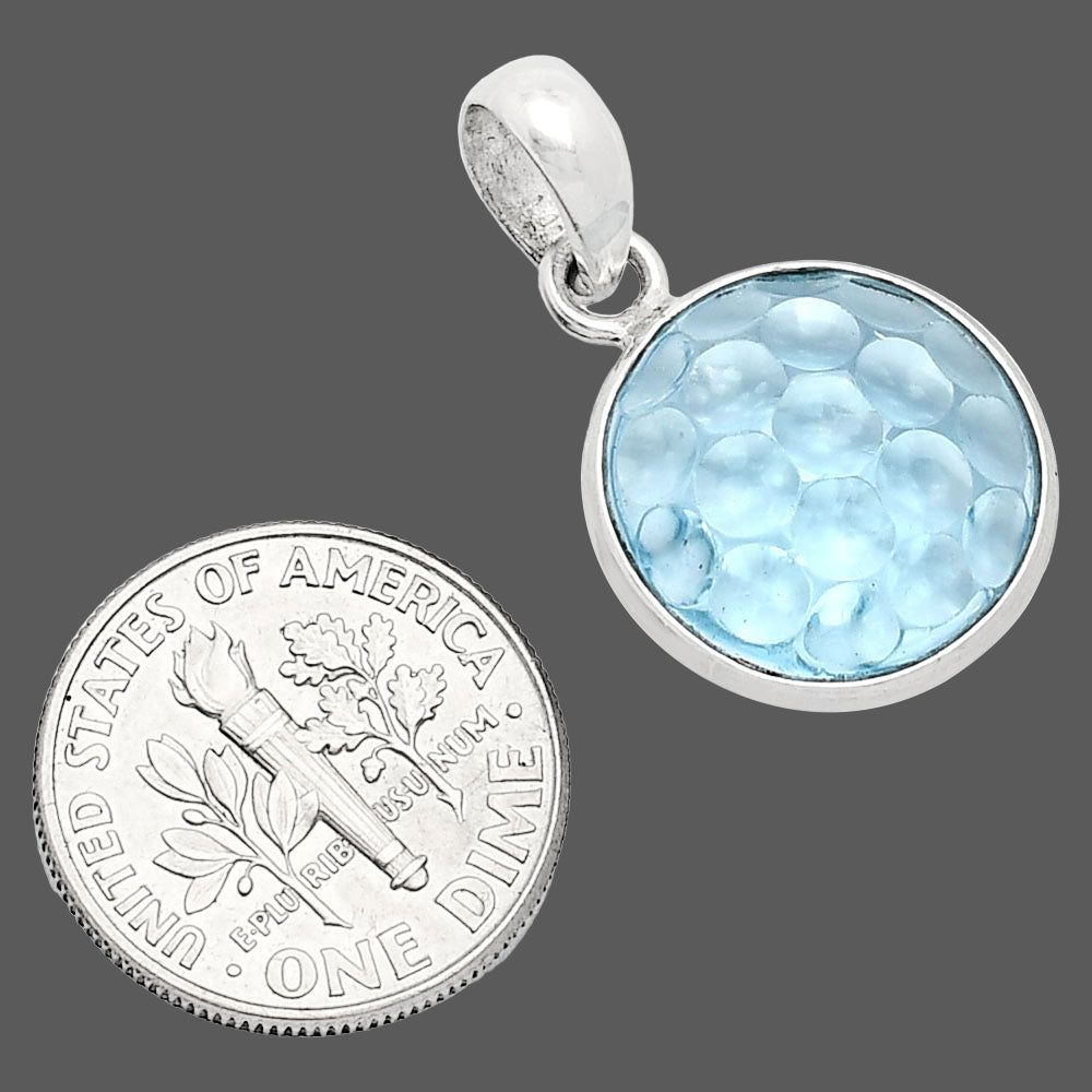 Fancy Cut Premium Sky Blue Topaz Pendant P-1001 13-EP10052