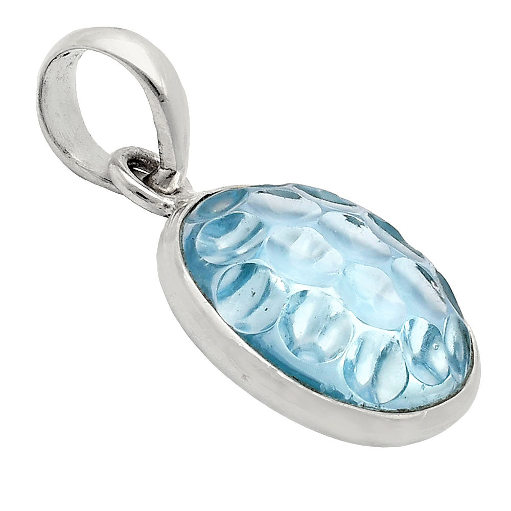 Fancy Cut Premium Sky Blue Topaz Pendant P-1001 13-EP10052