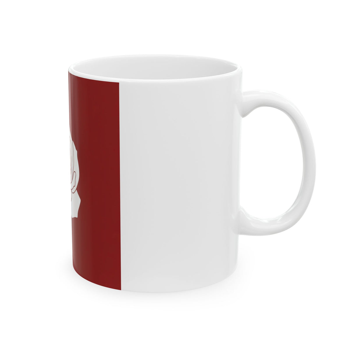 Rose Flower Ceramic Mug