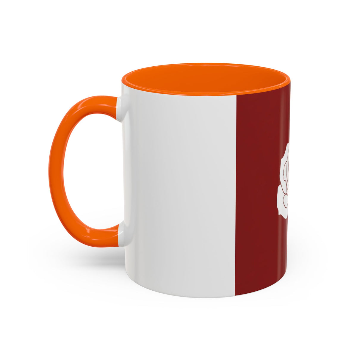 Red Rose Accent Coffee Mug