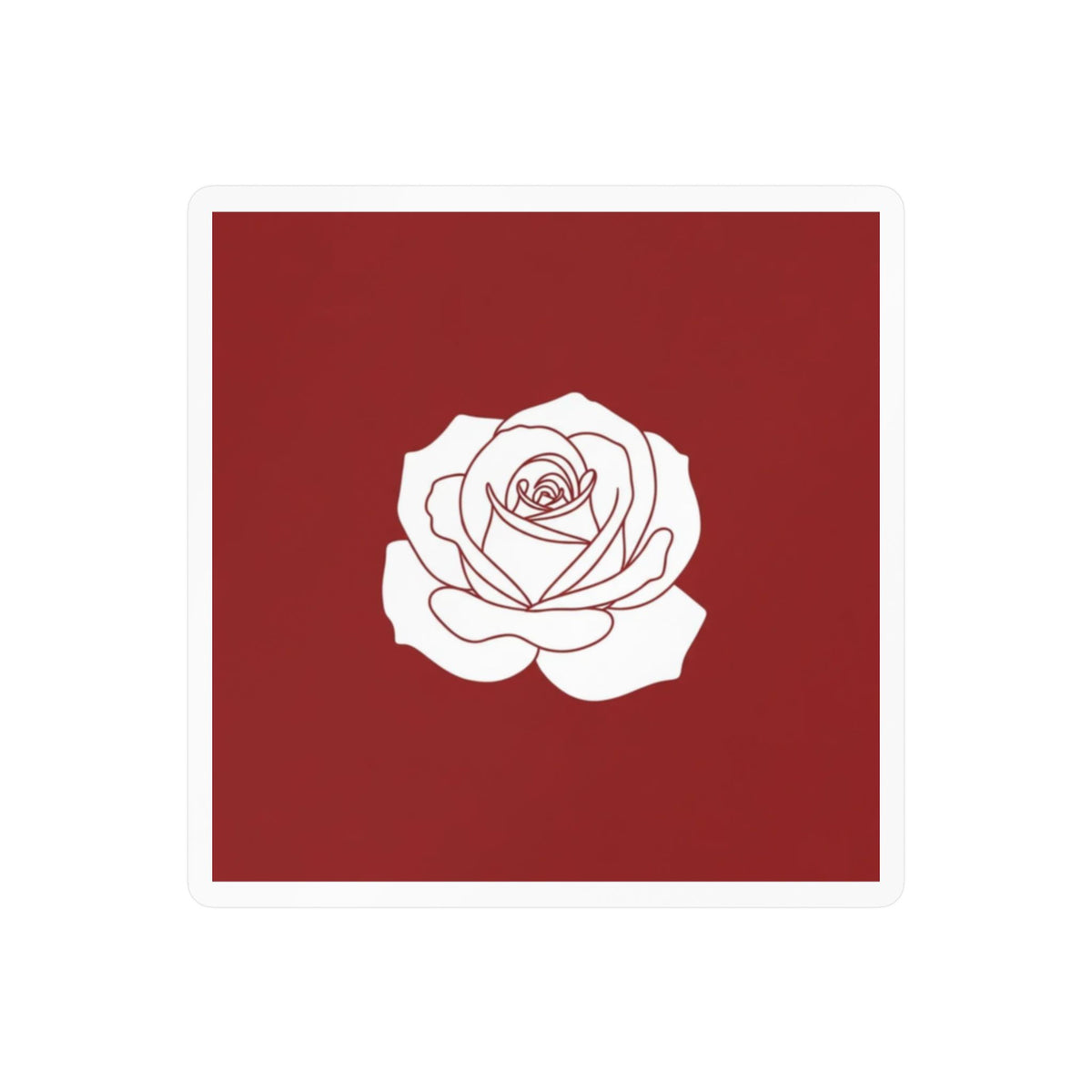 Vintage Rose Kiss-Cut Vinyl Decal