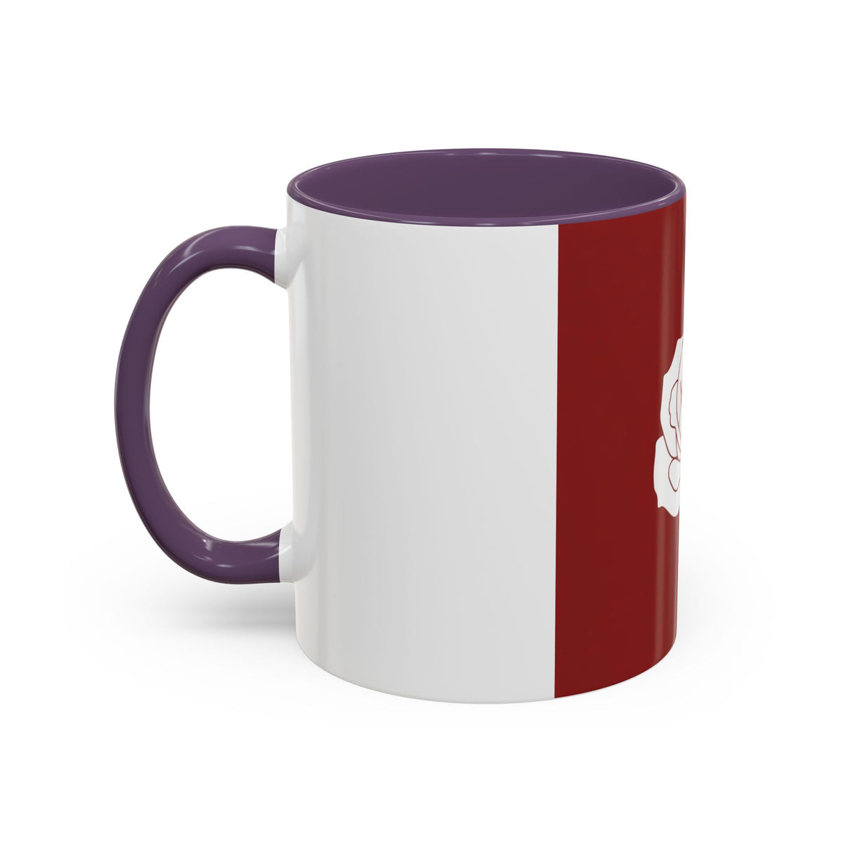 Red Rose Accent Coffee Mug