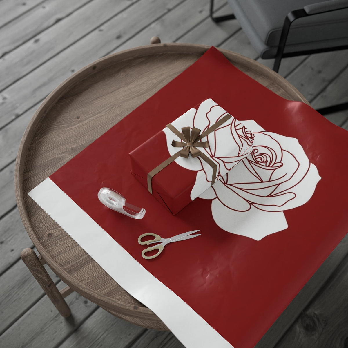 Red Rose Wrapping Paper