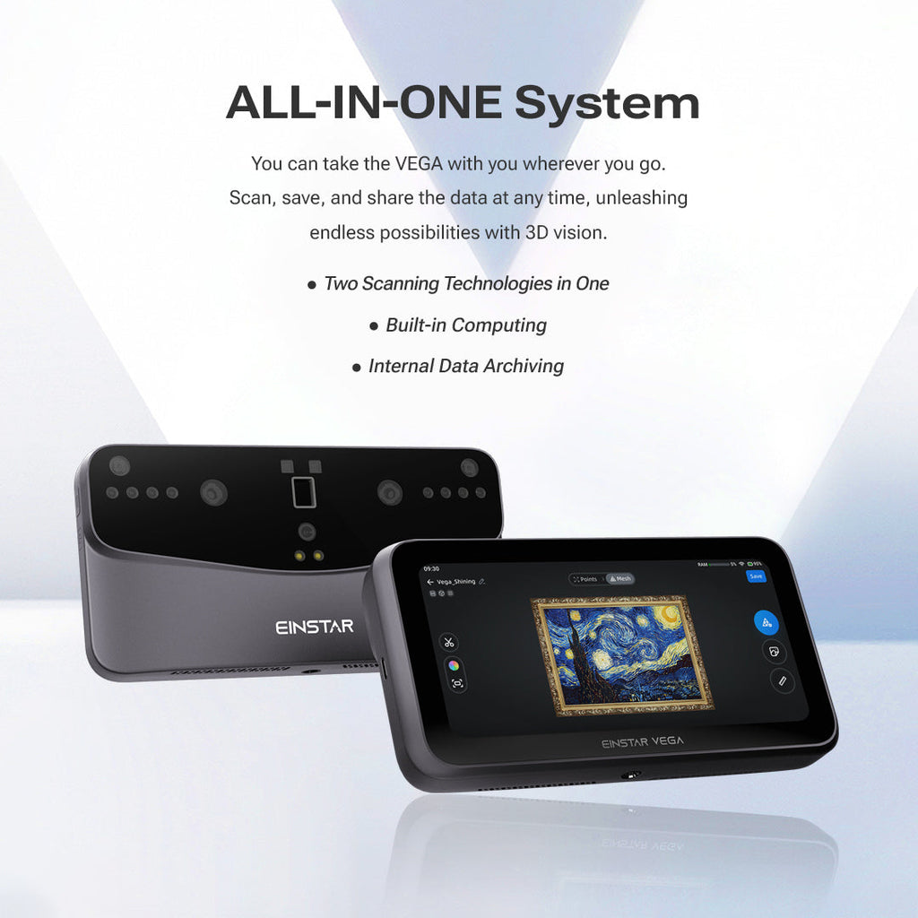 EINSTAR VEGA | Wireless All-In-One 3D Scanner
