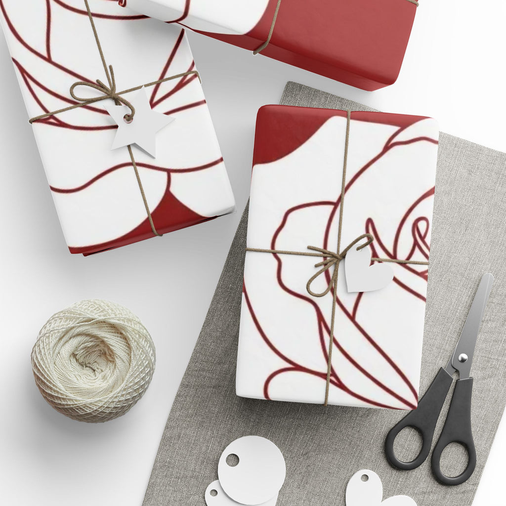 Red Rose Wrapping Paper