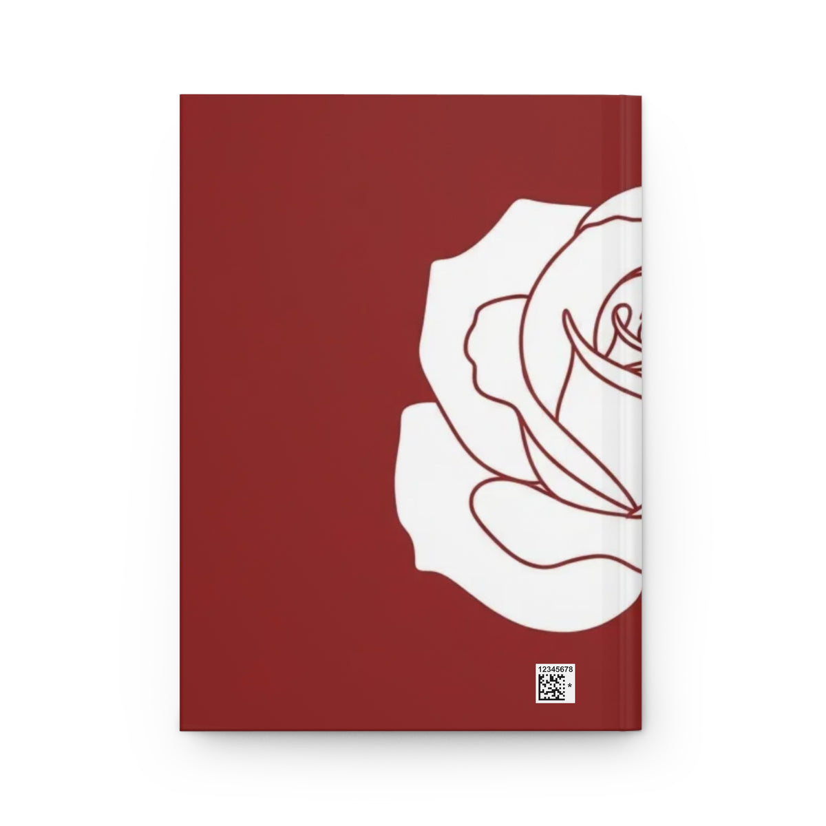 Red Rose Hardcover Journal