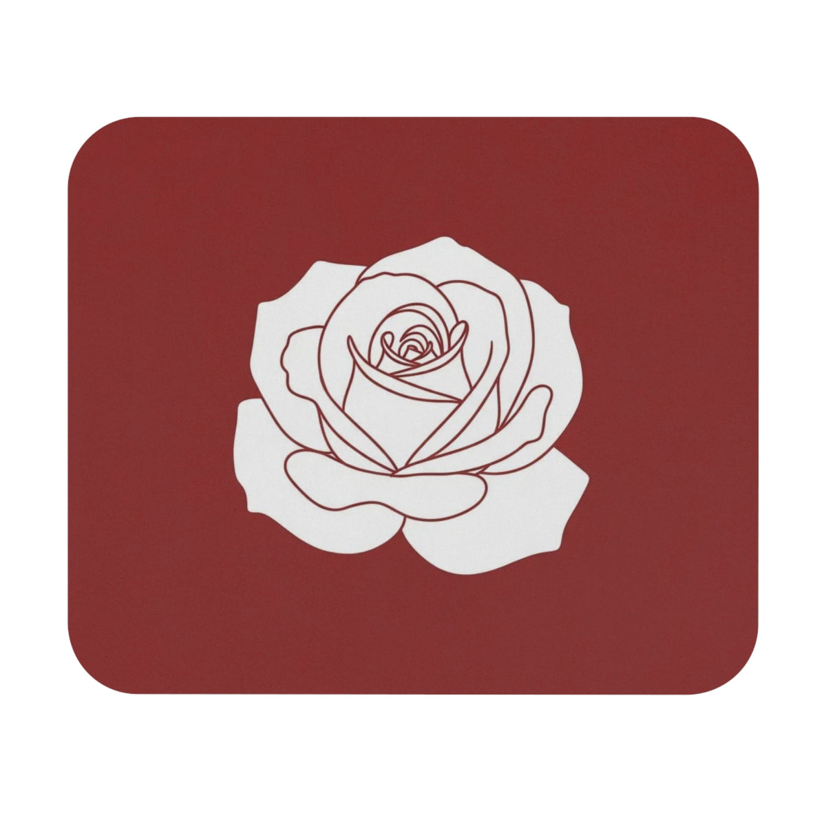Rose Illustration Rectangle Mouse Pad