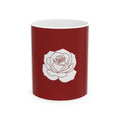 Rose Flower Ceramic Mug