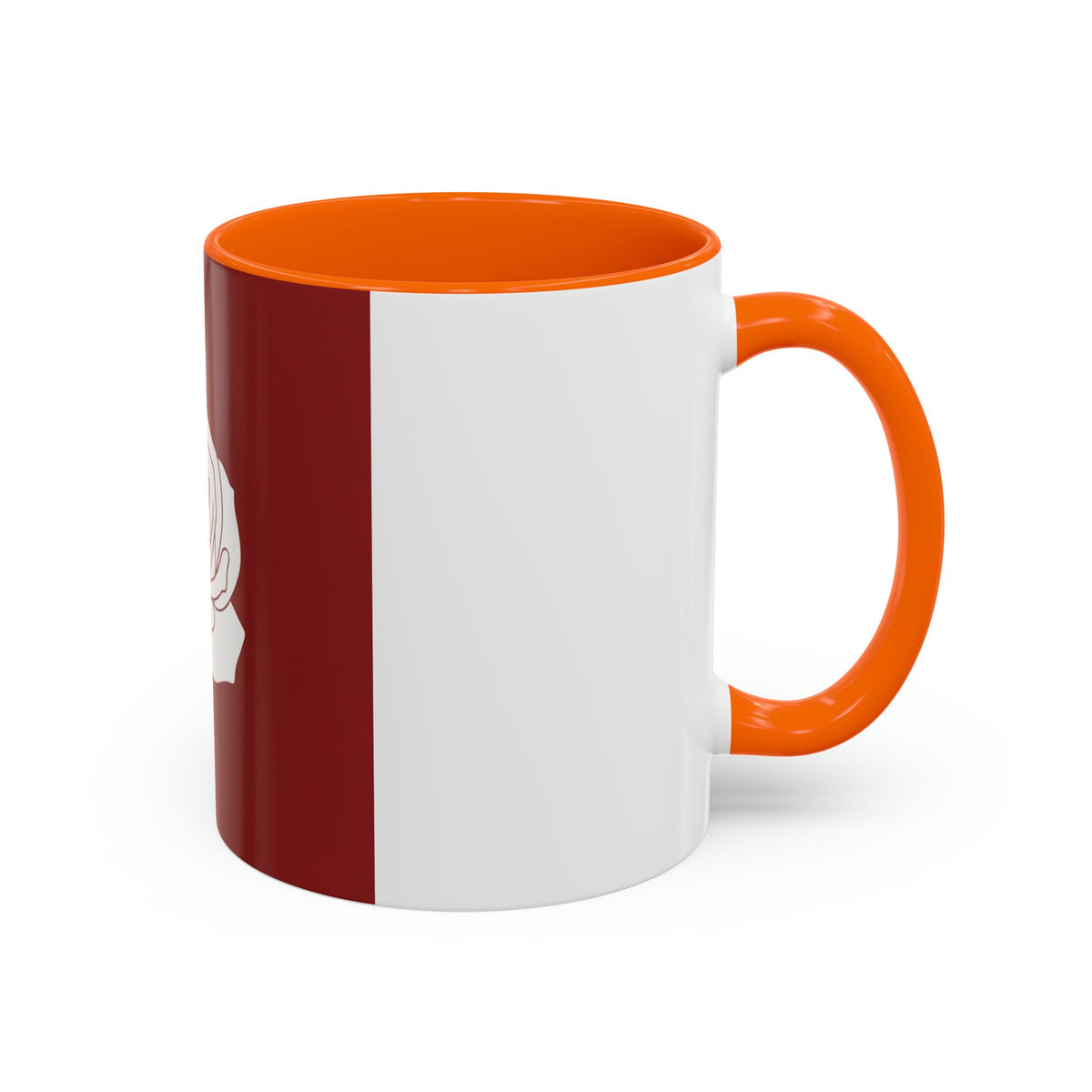 Red Rose Accent Coffee Mug
