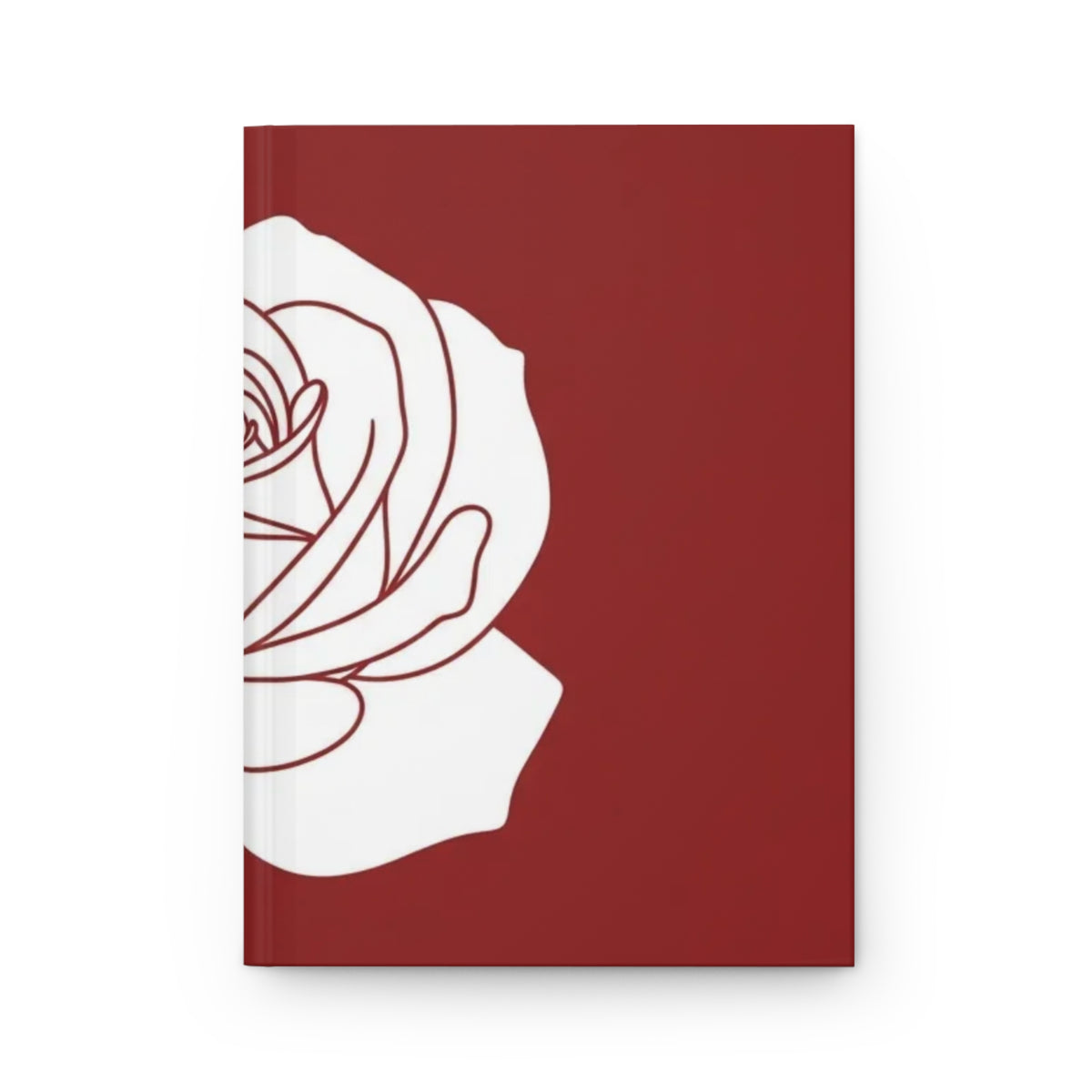 Red Rose Hardcover Journal