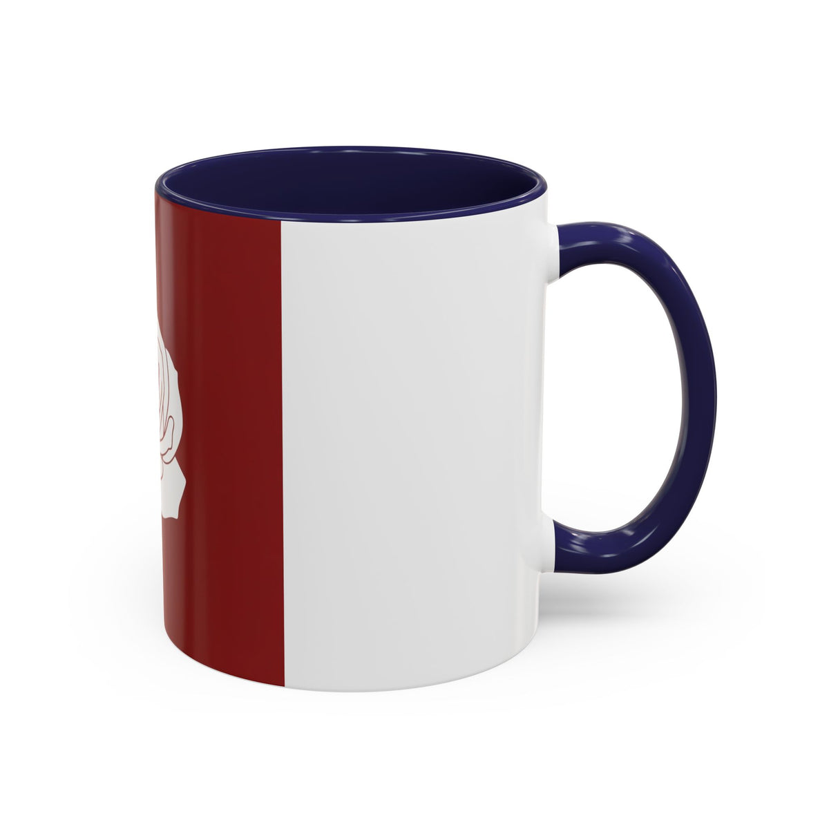 Red Rose Accent Coffee Mug