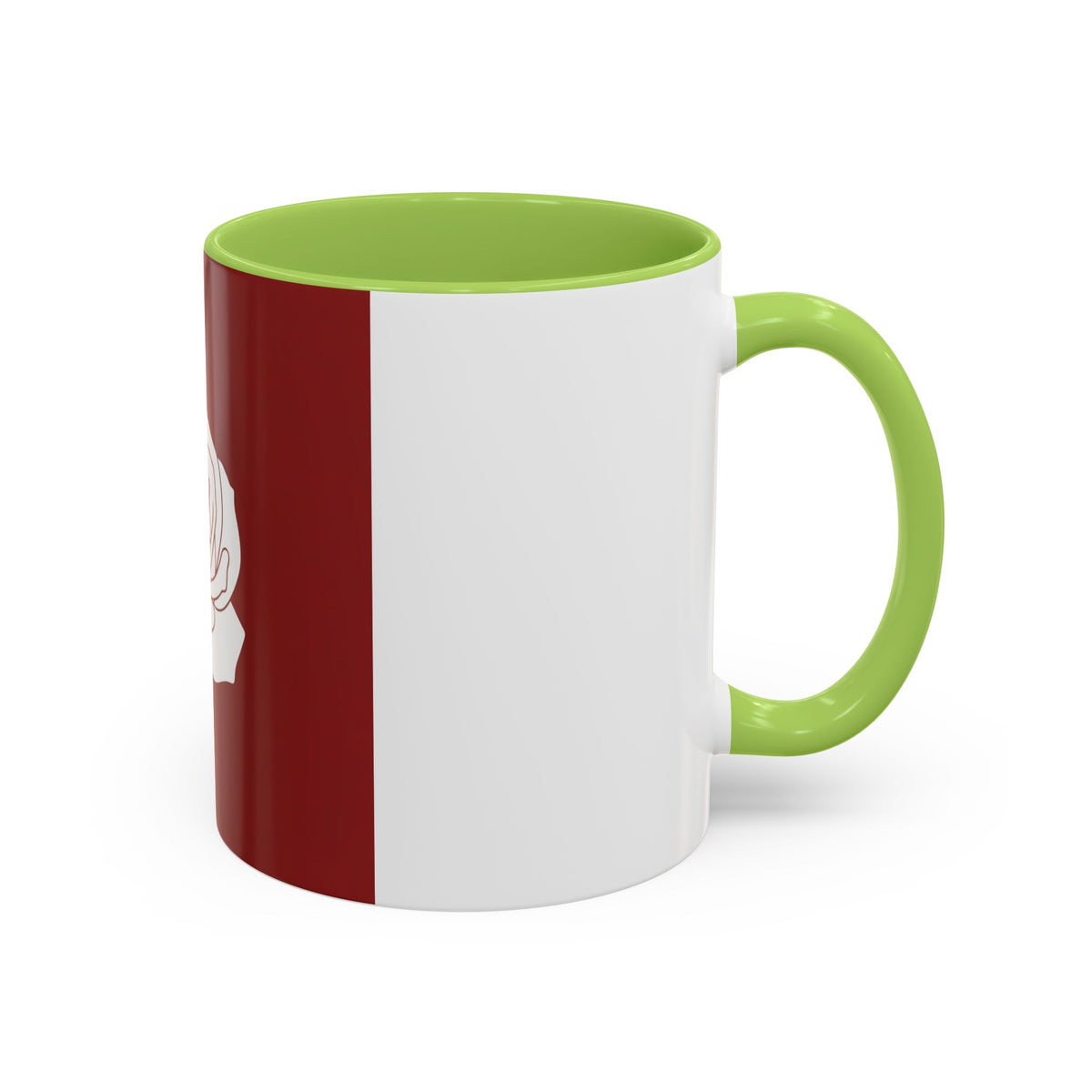 Red Rose Accent Coffee Mug