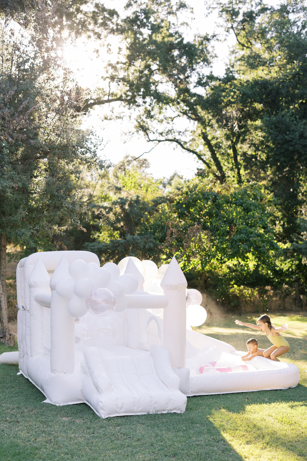 Mini Ella - White COMBO Bounce and Splash Water Slide (PREORDER)