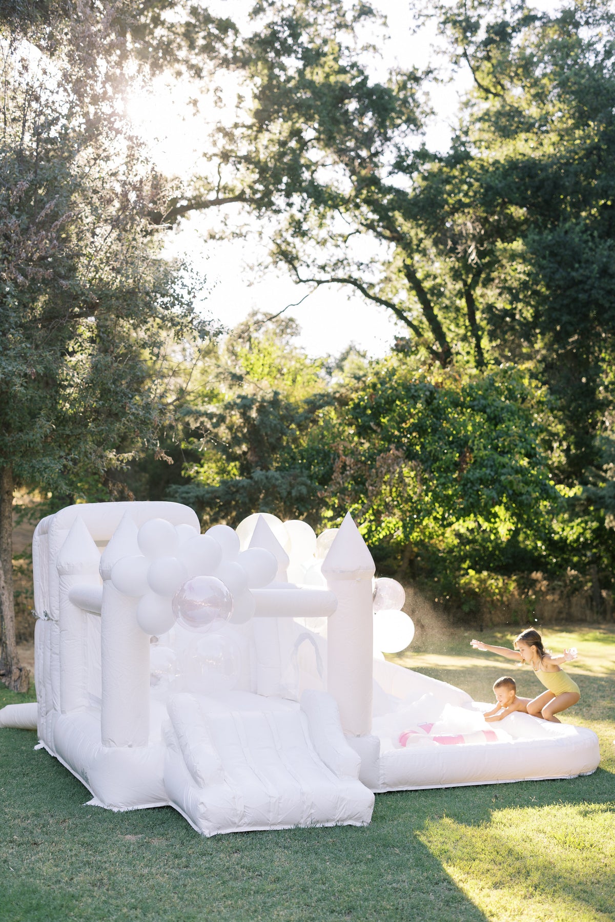 Mini Ella - White COMBO Bounce and Splash Water Slide (PREORDER)