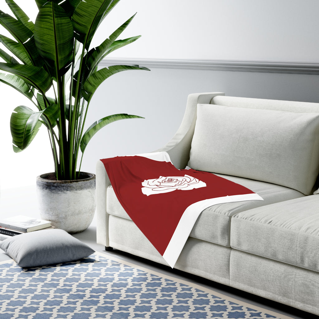 Red Rose Baby Swaddle Blanket