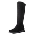 Shoe'N Tale Women's Knee High Boots Round Toe Low Heel(White PU Knit,8.5)Shoe'N Tale Women's Knee High Boots Round Toe Low Heel(White PU Knit,8.5) l