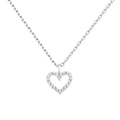 PAVOI 14K Gold Plated Cubic Zirconia Heart Necklace | Cute Dainty Love Pendant Necklaces for Women - Valentines Day Trendy Jewelry