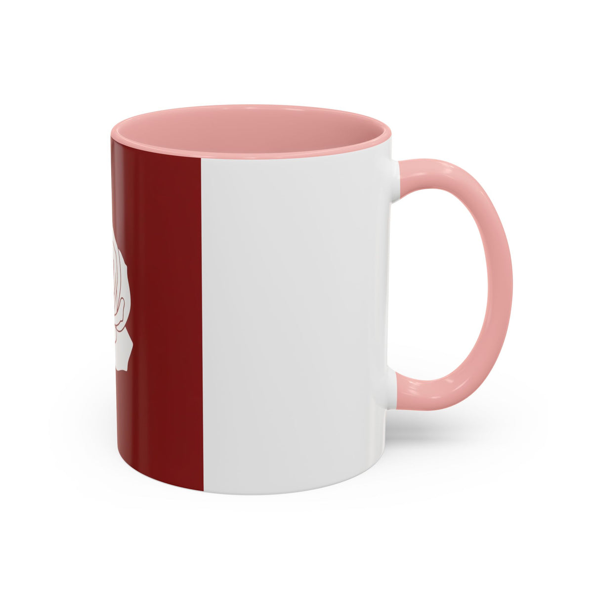 Red Rose Accent Coffee Mug