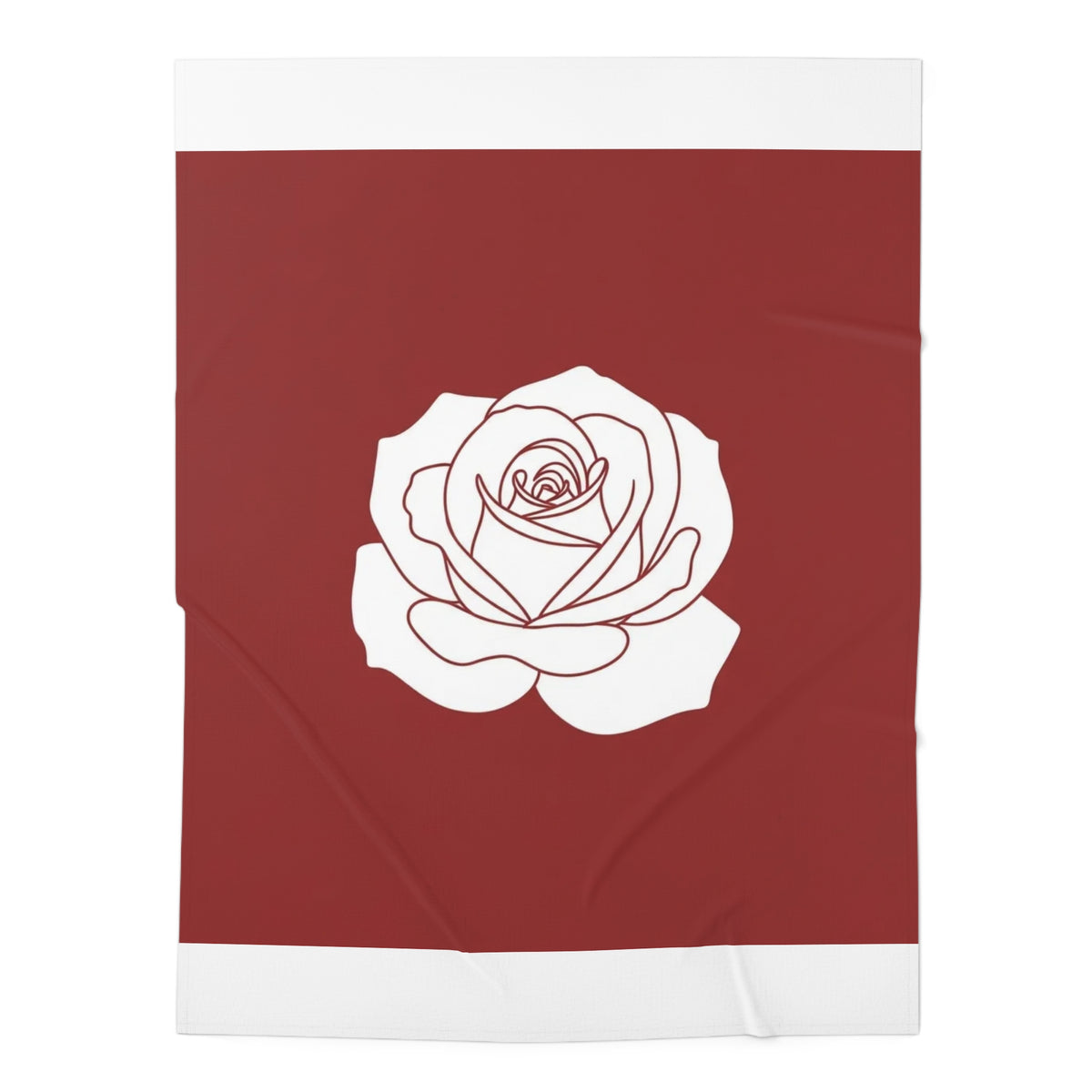 Red Rose Baby Swaddle Blanket