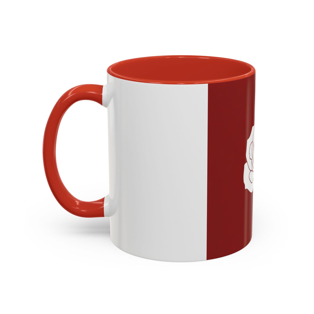 Red Rose Accent Coffee Mug