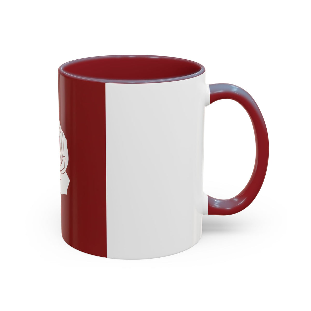 Red Rose Accent Coffee Mug