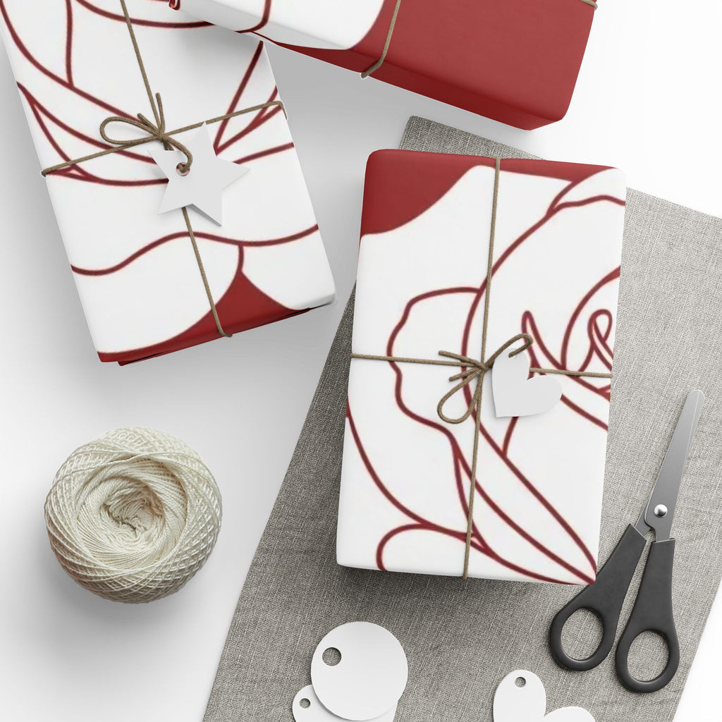 Red Rose Wrapping Paper
