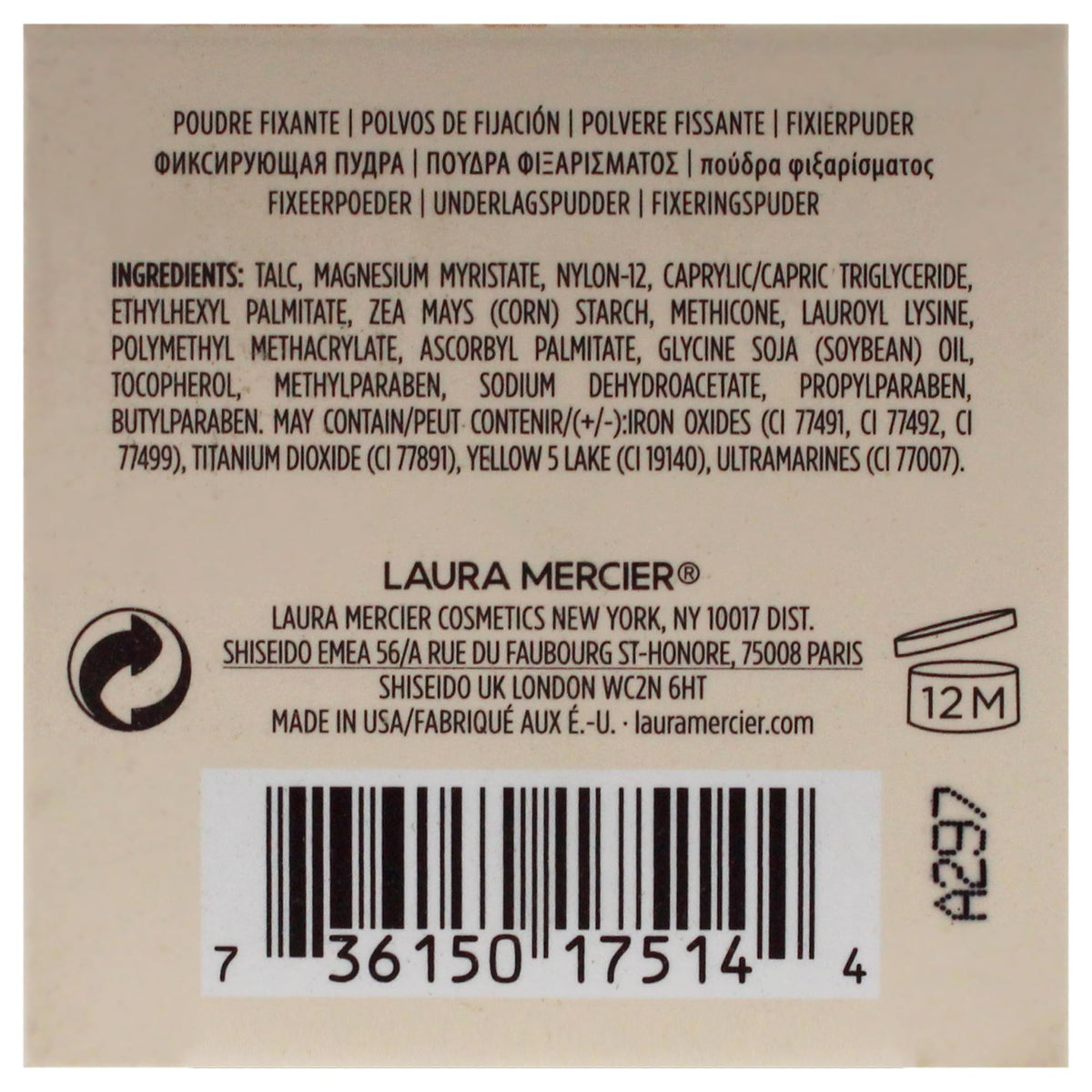 Laura Mercier Translucent Loose Setting Powder, 24HR Shine Control, Soft Matte Finish, Long-Lasting Wear, Normal to Oily Skin, 4 Shades for Virtually All Skin Tones, Artistry Icons Set
