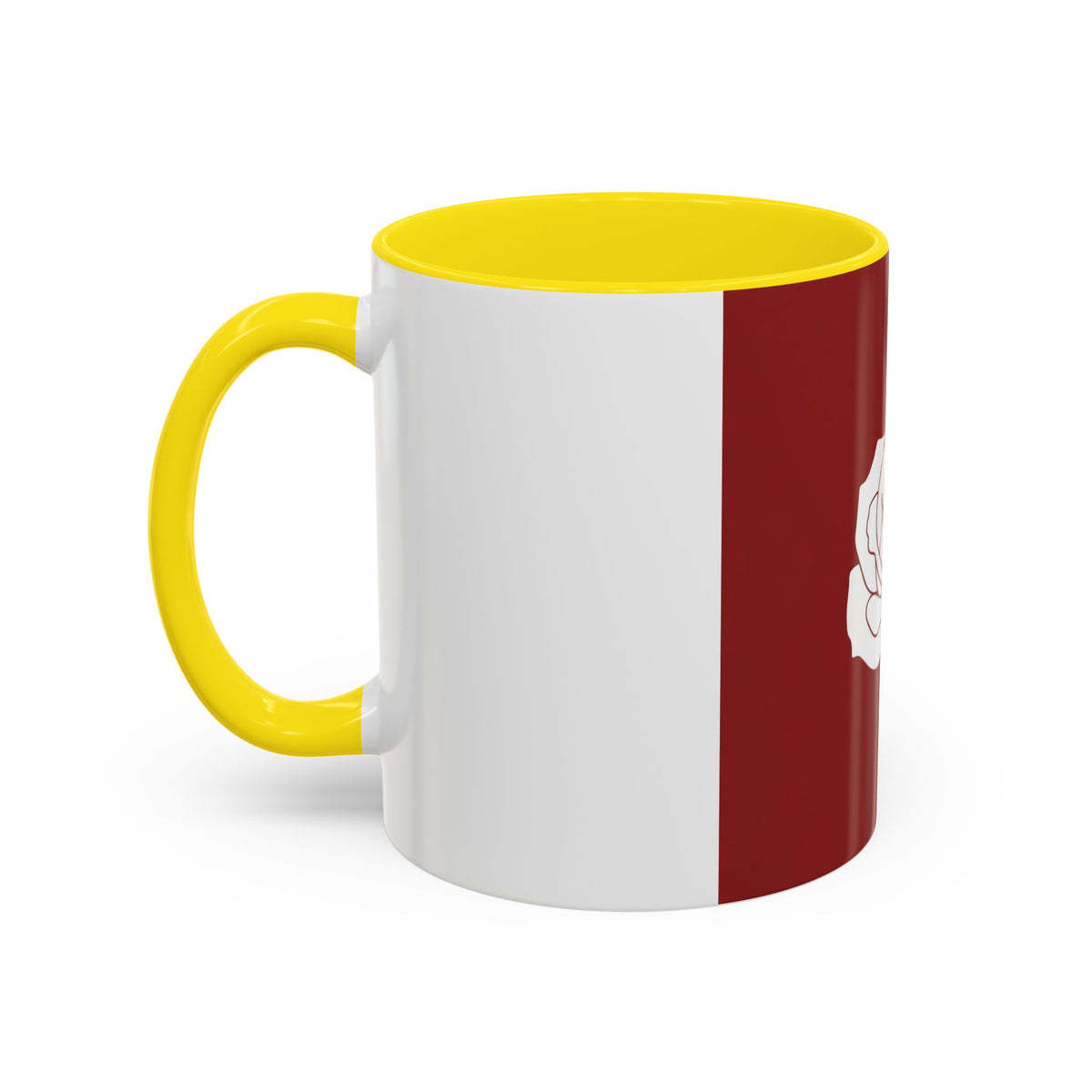 Red Rose Accent Coffee Mug