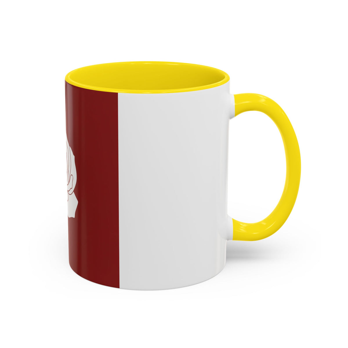 Red Rose Accent Coffee Mug