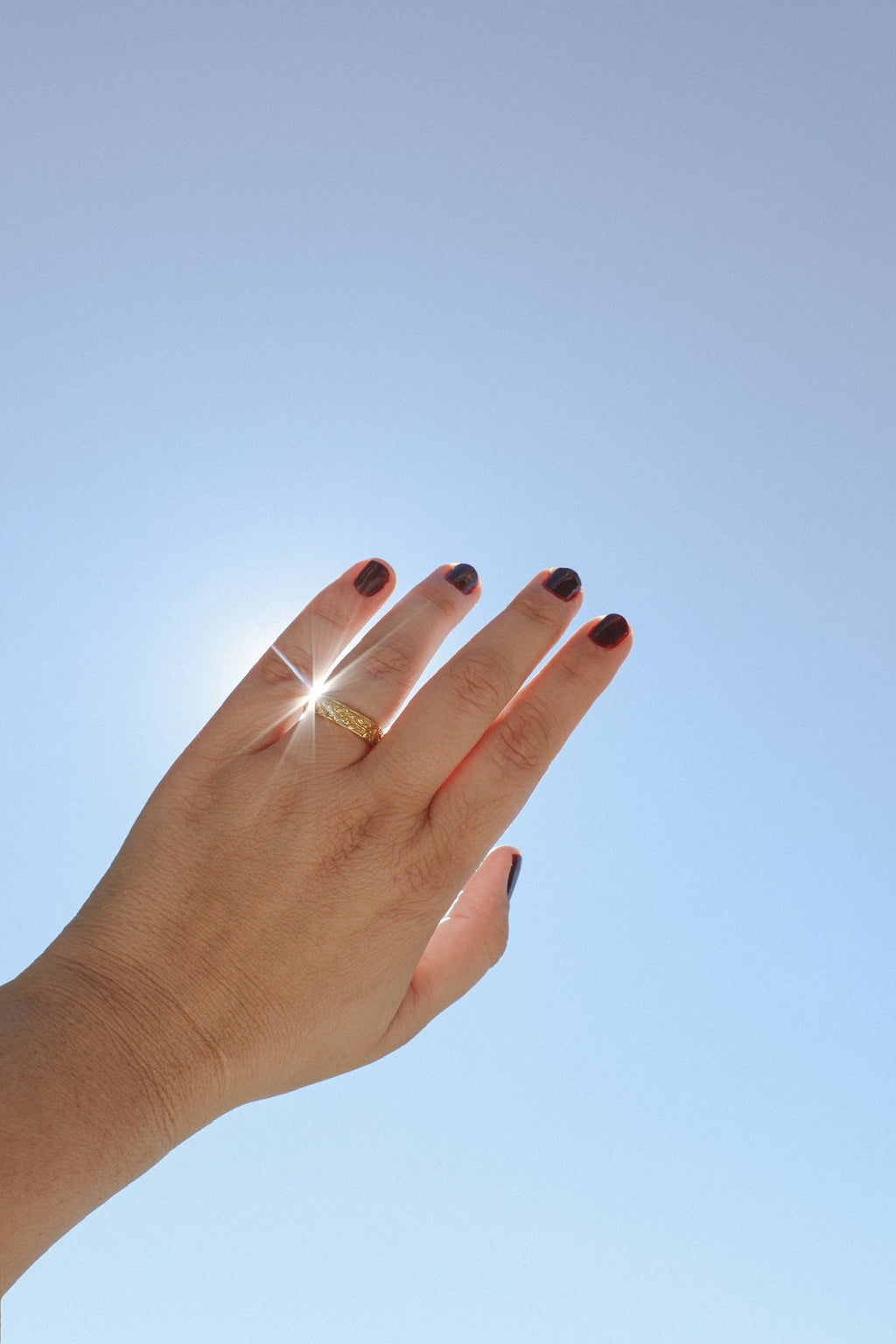 St. Josephs Lily Ring | Gold Vermeil