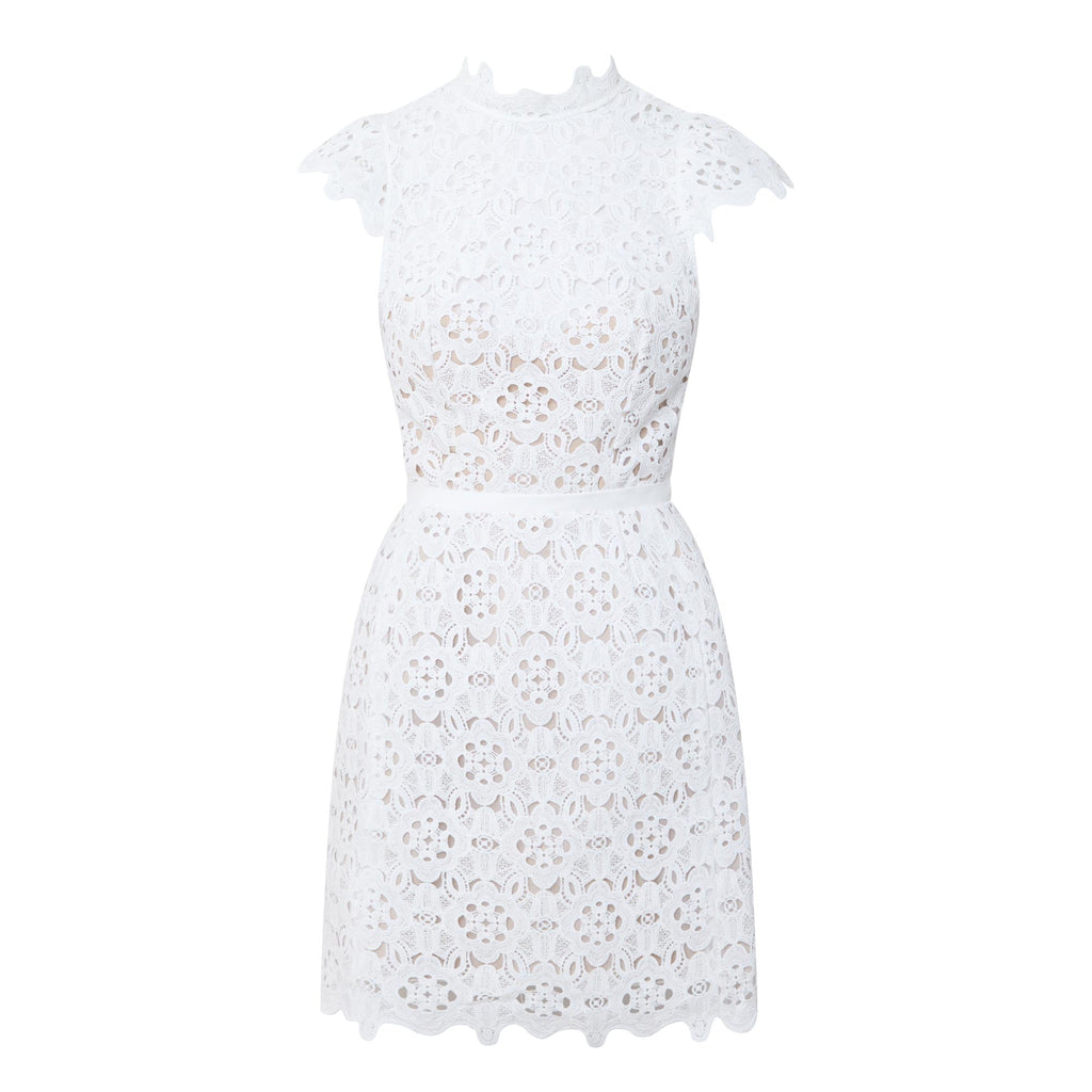 Rowen Hourglass Lace Dress – Orchid White (Final Sale)