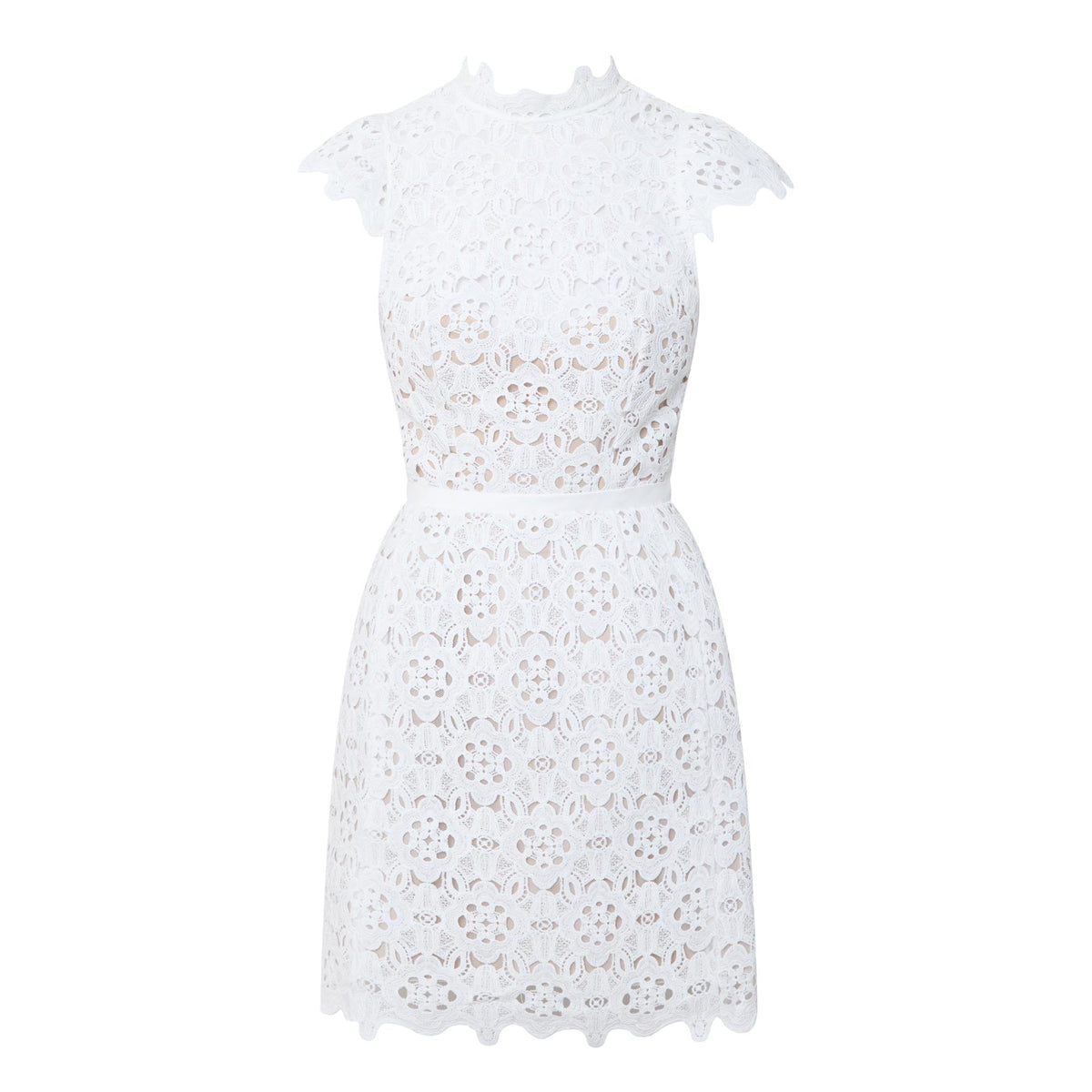 Rowen Hourglass Lace Dress – Orchid White (Final Sale)