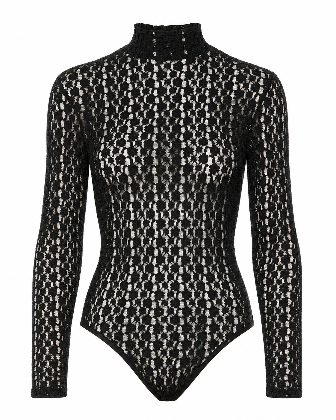 Vezza Floral Mesh Bodysuit – Black (Final Sale)