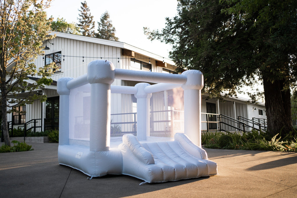 Mini Leo - Muted Blue Bounce House
