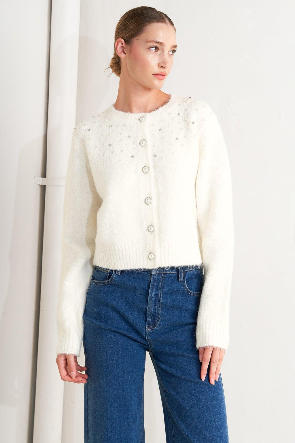 ANGEL TOUCH SWEATER KNIT CARDIGAN