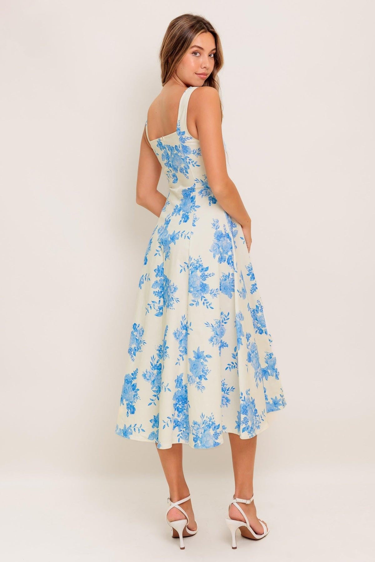 BLUEBELL BREEZE WOVEN MIDI DRESS