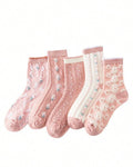 Adorable 5 Pair Women’s Socks