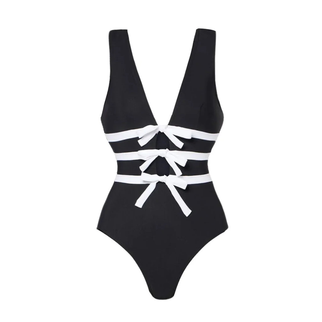 2025 Sexy Women's Swimsuit New Strapless Simple One-piece Swimwear with Shorts Two-piece Set Sliming Bodysuit Beachwear Monokini