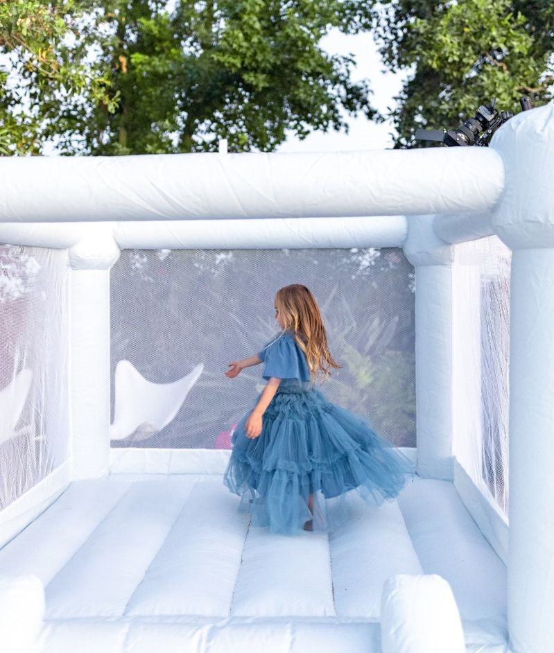 Mini Leo - Muted Blue Bounce House