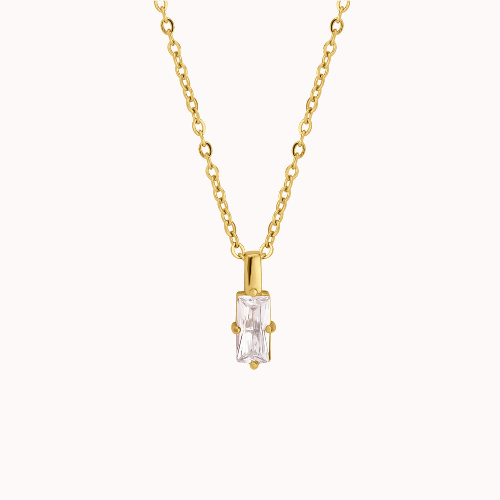 Vivian Baguette Pendant Necklace