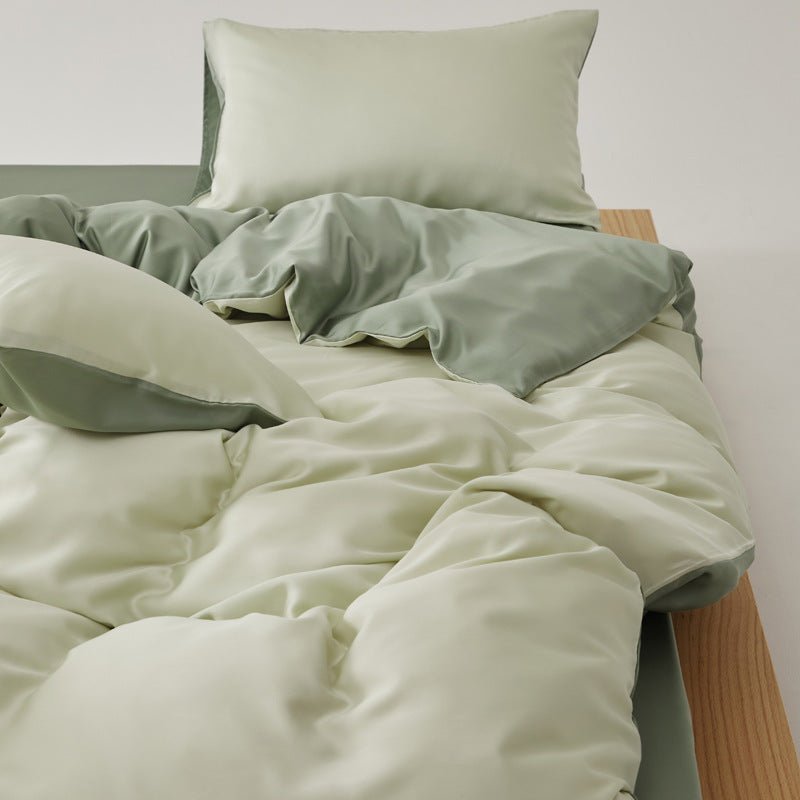 Adeline Pastel Silky Cooling TENCEL™ Bedding Set / White