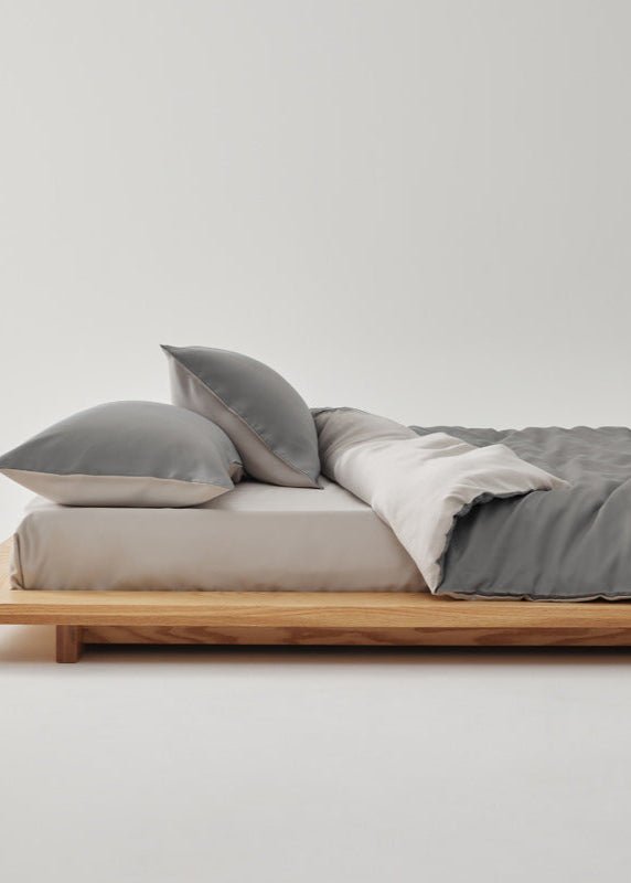 Adeline Pastel Silky Cooling TENCEL™ Bedding Set / White