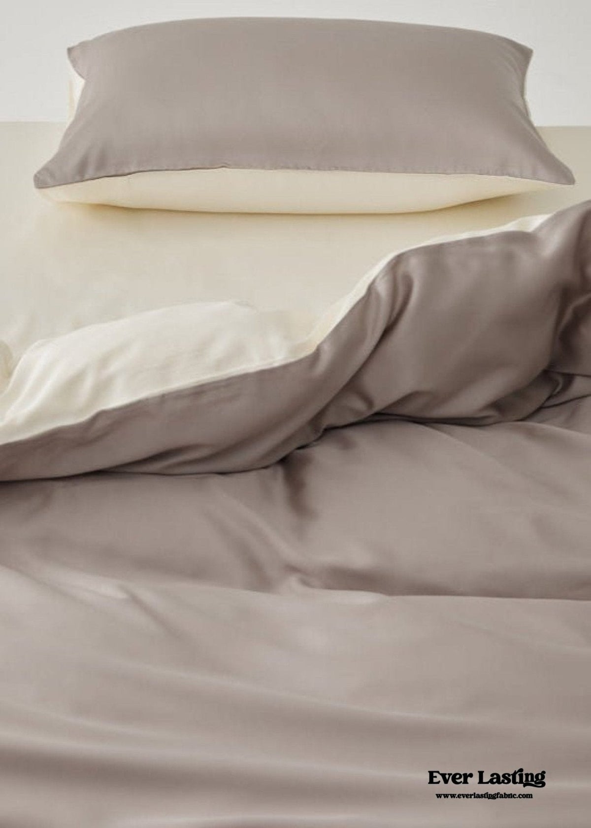Adeline Pastel Silky Cooling TENCEL™ Bedding Set / Cream