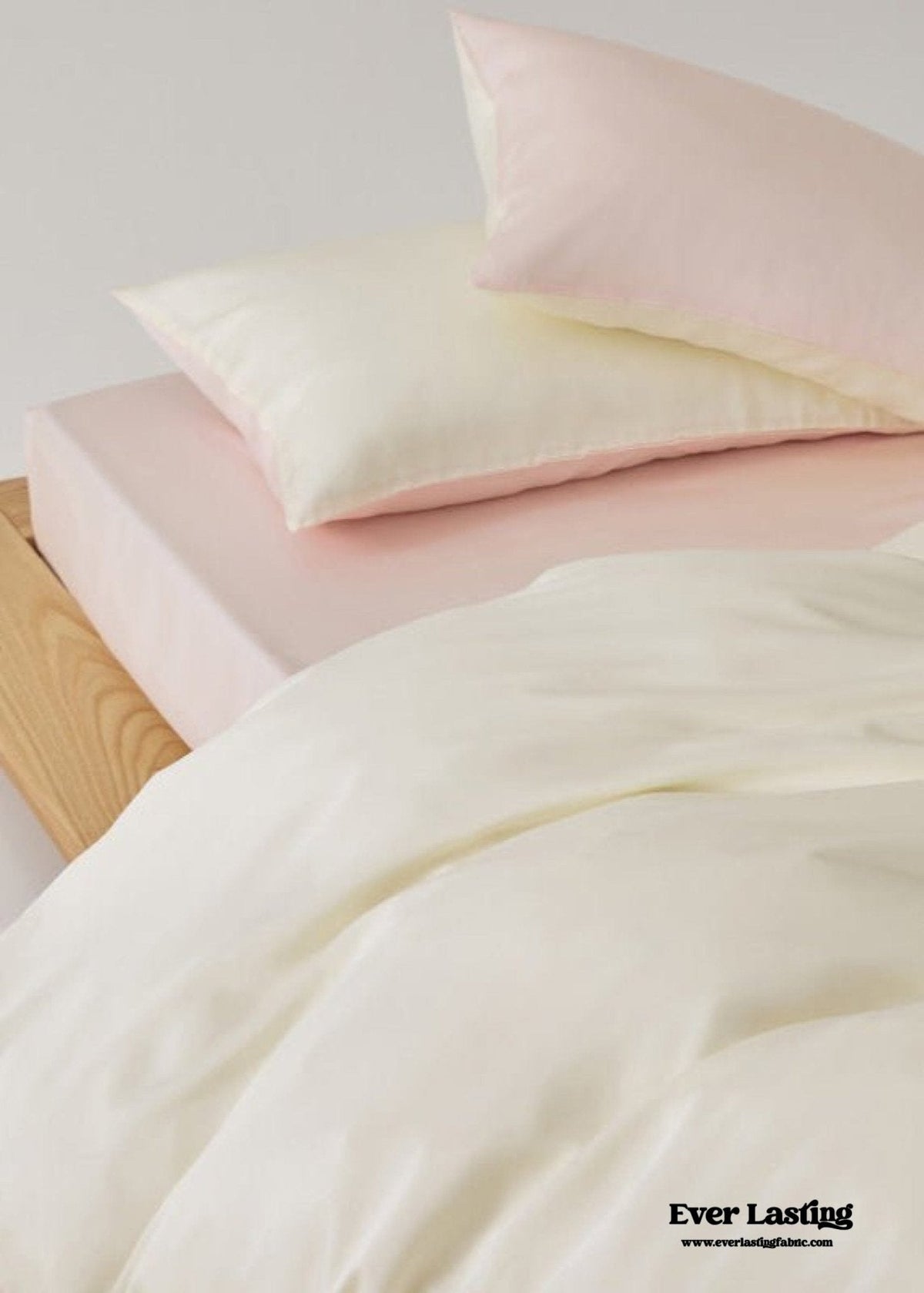 Adeline Pastel Silky Cooling TENCEL™ Bedding Set / Cream