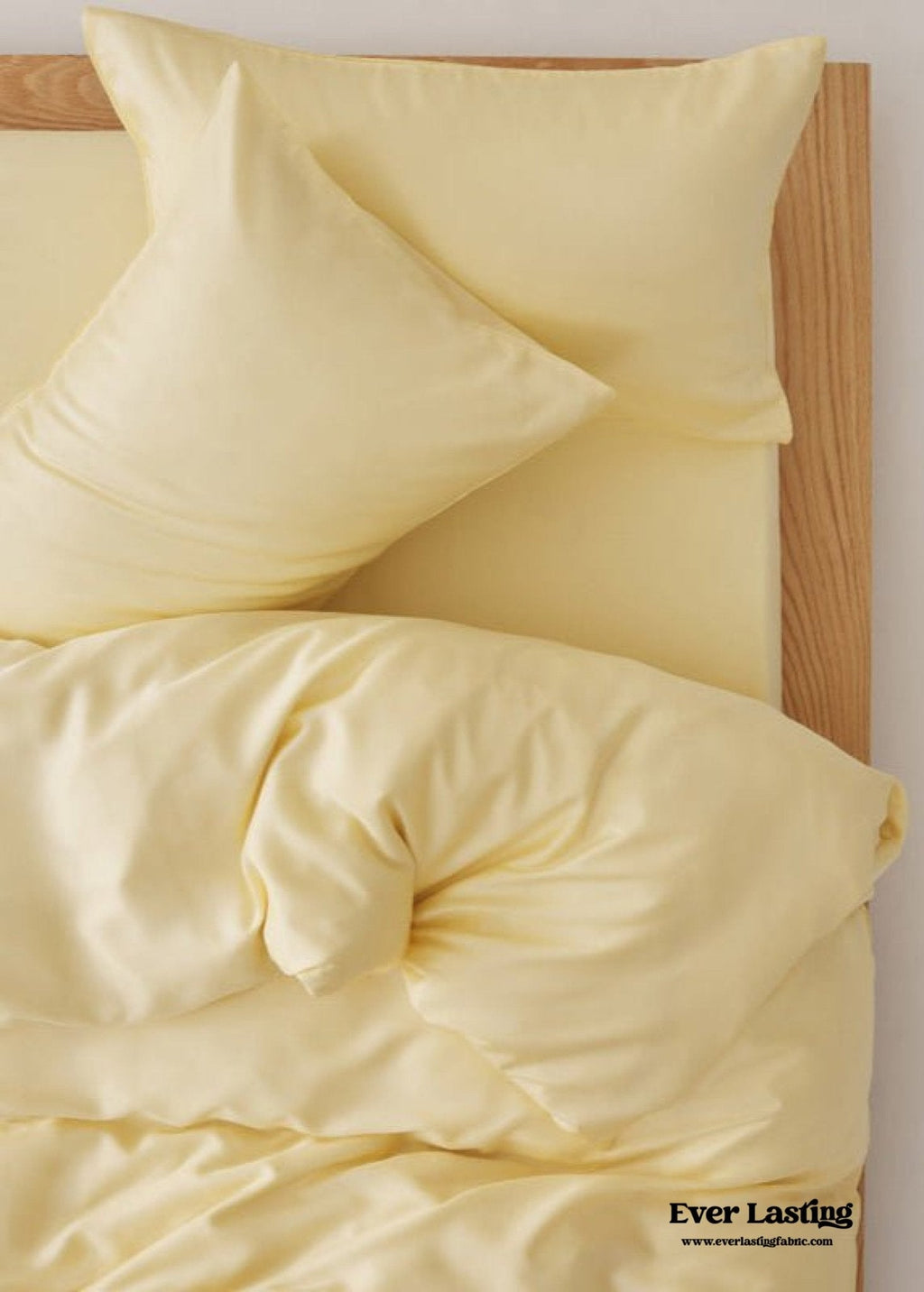 Adeline Pastel Silky TENCEL™ Bedding Set / Yellow